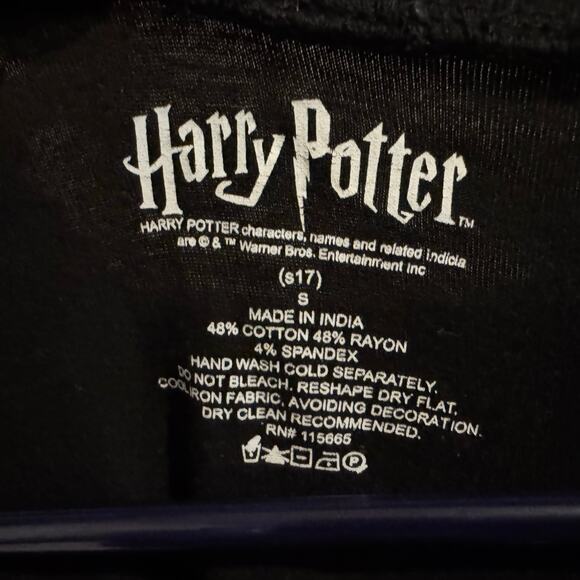 Authentic Harry Potter Dress Midi T Shirt Size Small Black Gray and Pink Ombré - Picture 3 of 4